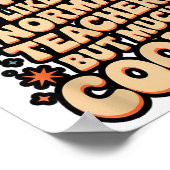 Stem-Lehrer-Definition Lustige Wissenschaft Mathem Poster (Ecke)