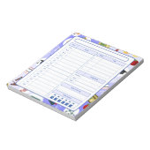 STEM Science Teacher Daily Planer Notizblock (Rotiert)