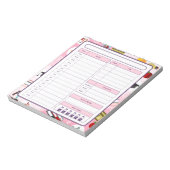 STEM Science Teacher Daily Planer Notizblock (Rotiert)