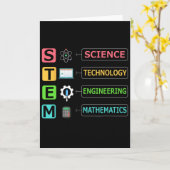 Stem Science Technology Engineering Mathe Lehrer G Karte (Gelbe Blume)