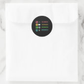 Stem Science Technology Engineering Mathe Lehrer G Runder Aufkleber (Tasche)