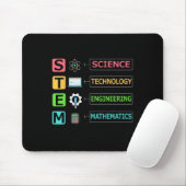 Stem Science Technology Engineering Mathematik Leh Mousepad (Mit Mouse)