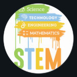 STEM Science Technology Engineering Mathematik Sch Runder Aufkleber<br><div class="desc">STEM Science Technology Engineering Mathematik School Great Geschenkidee für Wissenschaftler,  Technologie-Majors,  Ingenieurmajors,  Mathematik Majors und alle,  die an diesen Bereichen interessiert und unterstützen für die Verbesserung der Menschheit.</div>