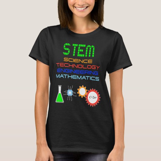 Stem Science Technology Engineering Mathematik St. T-Shirt (Vorderseite)