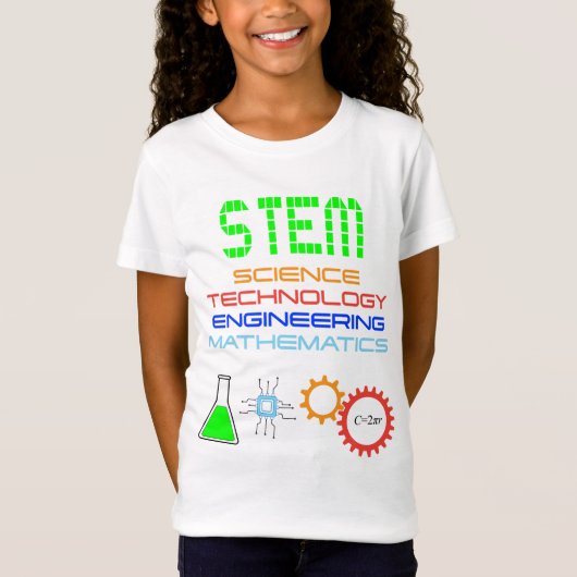 STEM Science Technology Engineering Mathematik T-Shirt (Vorderseite)