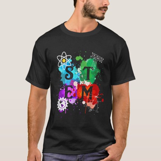 STEM Science Technology Engineering Mathematiker G T-Shirt (Vorderseite)