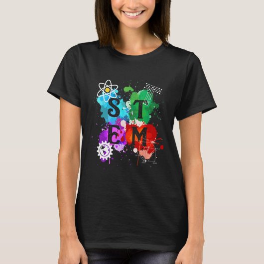 STEM Science Technology Engineering Mathematiker G T-Shirt (Vorderseite)