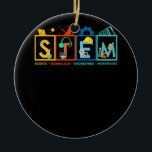 STEM Science Technology Engineering Mathematiker S Keramik Ornament<br><div class="desc">Geschenk für einen STEM Spezialisten in der Schule, Erziehungskarriere und Wissenschaft? STEAM Learning Crew tee, mit niedlichen Handzeichnungen von Labrador-Geräten, das macht sie stolz! inspirier Ihren Schülern! Wissenschaft, Technologie, Ingenieurmathematik (STEM) sind nicht nur für die Schule, sie entdecken die Geheimnisse der Welt. Dieses phantastische Tee eignet sich hervorragend für Männer...</div>