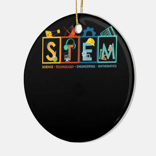 STEM Science Technology Engineering Mathematiker S Keramik Ornament (Links)