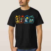 STEM Science Technology Engineering Mathematiker S T-Shirt (Vorderseite)