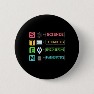 Stem Science Technology Ingenieurwesen Mathe Lehre Button