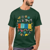 Stem Scienceechnology Engineering Matheacher Back  T-Shirt (Vorderseite)