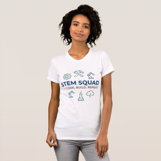 STEM Squad Code Build Repeat for “Future Engineers T-Shirt (Vorne ganz)