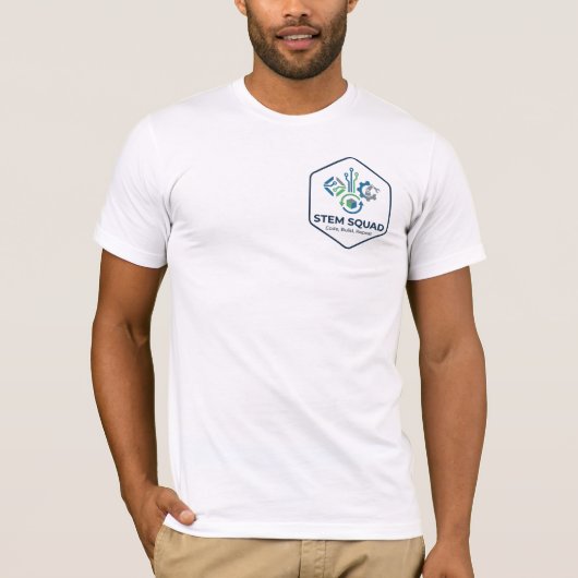STEM-Squad Code Build Repeat für junge Coder T-Shirt (Vorderseite)