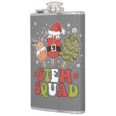 STEM Squad Rentier Santa Tree Ice Weihnachten Flachmann (Links)