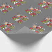 STEM Squad Rentier Santa Tree Ice Weihnachten Geschenkpapier (Ecke)