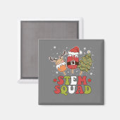 STEM Squad Rentier Santa Tree Ice Weihnachten Magnet (Vorderseite/Rückseite)