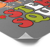 STEM Squad Rentier Santa Tree Ice Weihnachten Poster (Ecke)