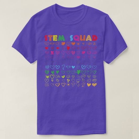 STEM Squad Science Technology Engineering Math Tee (Design vorne)