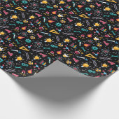 STEM-Symbole: Wissenschaft, Technik, etc. Geschenkpapier (Ecke)