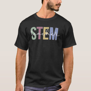 STEM Teacher Boho Science Technology Engineering M T-Shirt