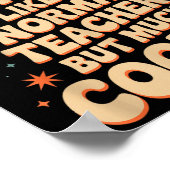 Stem Teacher Definition Funny Science Math Tech Te Poster (Ecke)