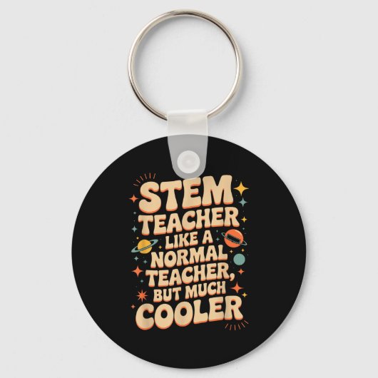 Stem Teacher Definition Funny Science Math Tech Te Schlüsselanhänger (Vorderseite)