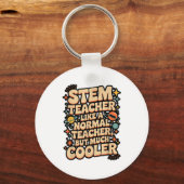 Stem Teacher Definition Funny Science Math Tech Te Schlüsselanhänger (Vorderseite)