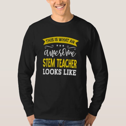 Stem Teacher Job Title Employee Funny Worker Stem T-Shirt (Vorderseite)