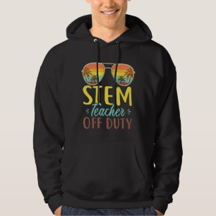 Stem Teacher Off Duty Sonnenbrille Beach Sunset Re Hoodie