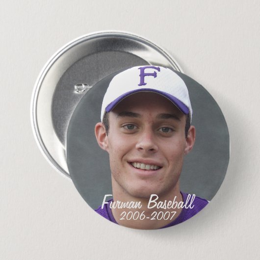 StembridgeW2007Mug, Furman Baseball, 2006-2007 Button (Vorne & Hinten)