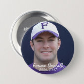 StembridgeW2007Mug, Furman Baseball, 2006-2007 Button (Vorne & Hinten)