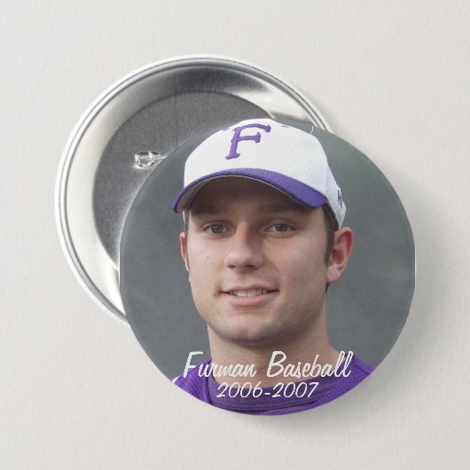 StembridgeW2007Mug, Furman Baseball, 2006-2007 Button (Vorne & Hinten)