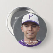 StembridgeW2007Tasse, Furman Baseball, 2006-2007 Button (Vorne & Hinten)