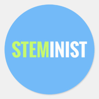 STEMinist-Aufkleber - rund Runder Aufkleber