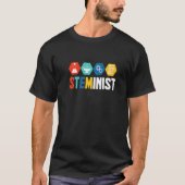 Steminist Graphic Coder Programmer Computer Geek P T-Shirt (Vorderseite)