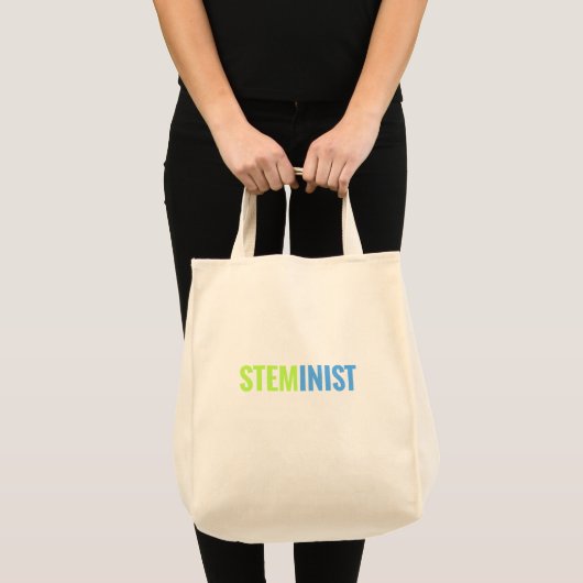 STEMinist Lebensmittelgeschäft-Tasche Tragetasche (Vorderseite (Produkt))