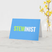 STEMinist Notecard Karte (Gelbe Blume)