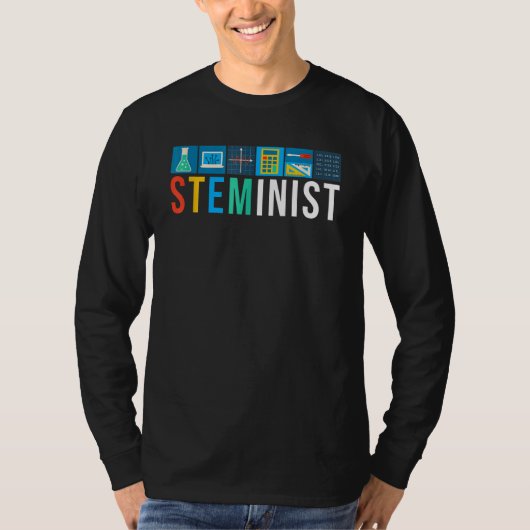 Steminist Science Technology Engineering Math STEM T-Shirt (Vorderseite)
