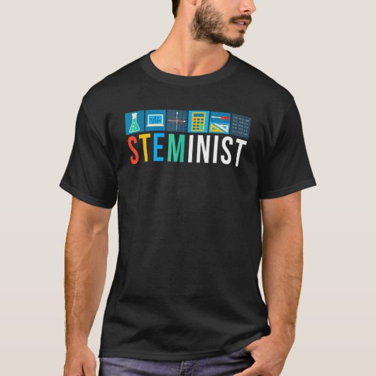 Steminist Science Technology Engineering Math STEM T-Shirt (Vorderseite)
