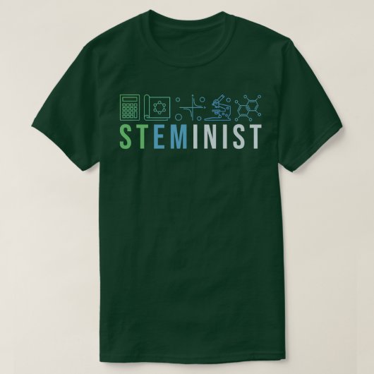 Steminist Shirt Science Technology Coding STEM Eng (Design vorne)