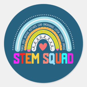 Steminist STEM-Lehrer Naturwissenschaften Technolo Runder Aufkleber