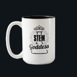 Steminist Women in Science - Lab Queen Zweifarbige Tasse<br><div class="desc">Are you a proud woman in science,  or do you know someone who is? This STEM Goddess mug would make the perfect gift for someone on International Day for Women and Girls in Science,  or any other day for that matter. Select your product and BUY NOW.</div>