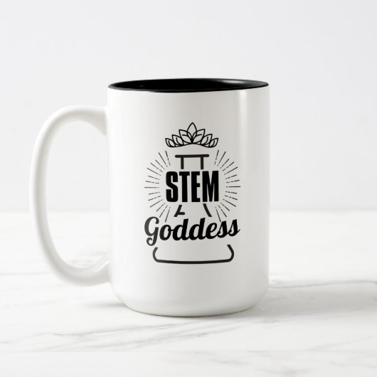 Steminist Women in Science - Lab Queen Zweifarbige Tasse (Links)