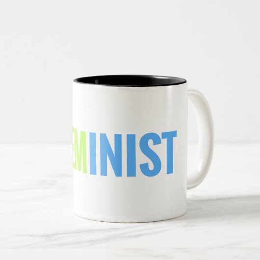 STEMinist Zwei-Ton Tasse (VorderseiteRechts)