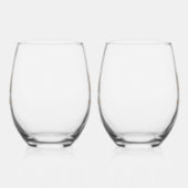 Stemless wine glass set, Modern personalized Weinglas Ohne Stiel (Links)