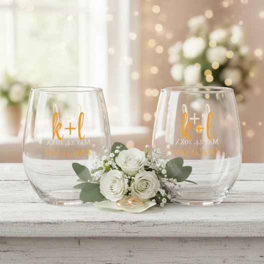 Stemless wine glass set, Modern personalized Weinglas Ohne Stiel
