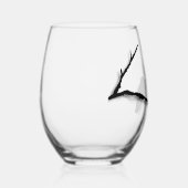 Stemless Wineglass - Hummingbird am Zweig Weinglas Ohne Stiel (Rechts)