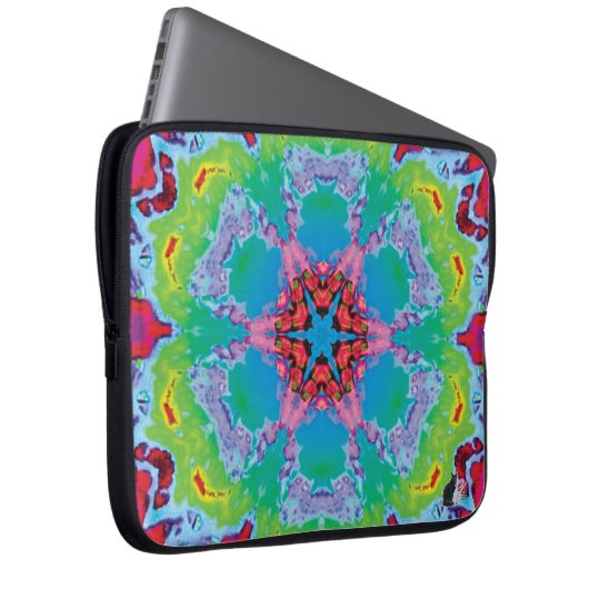 Stemma Kaleidoskop Laptopschutzhülle (Vorne Rechts)