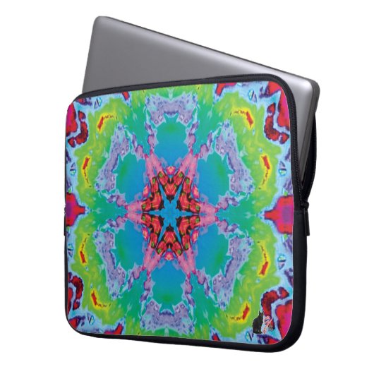 Stemma Kaleidoskop Laptopschutzhülle (Vorderseite Links)